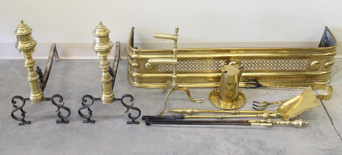 FIREPLACE ANDIRONS & TOOLS (1 of 3)