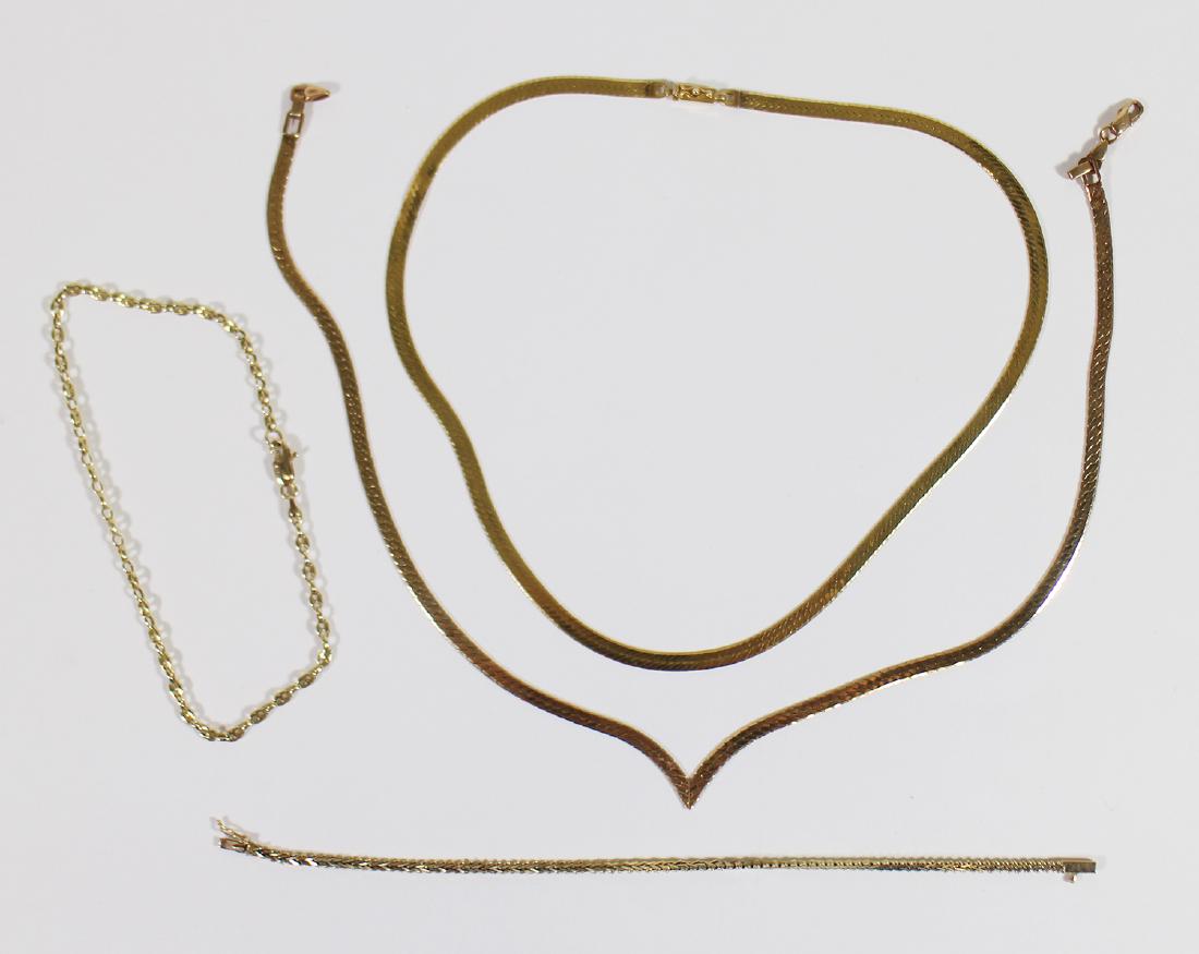 (4) YELLOW GOLD BRACELETS & NECKLACES (1 of 3)