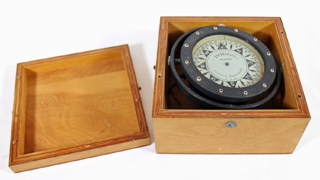 DIRIGO NAUTICAL COMPASS IN BOX (1 of 2)