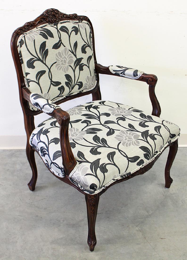 FLORAL PRINT ARMCHAIR
