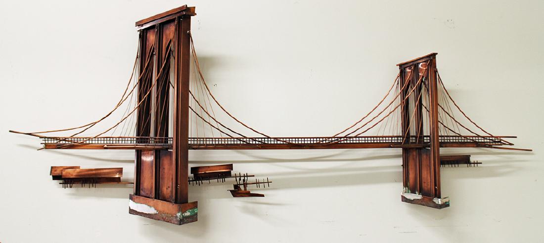 CURTIS JERE BROOKLYN BRIDGE SCULPTURE (1 of 3)