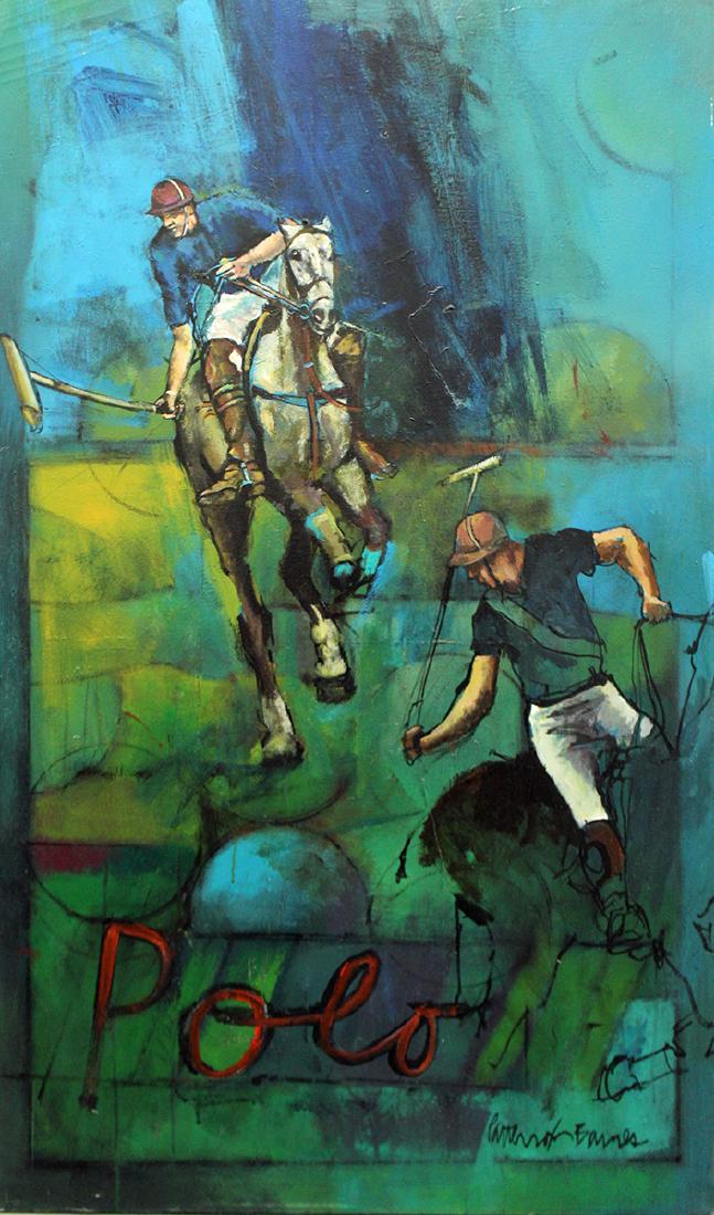 PATTERSON & BARNES POLO PAINTING (1 of 3)