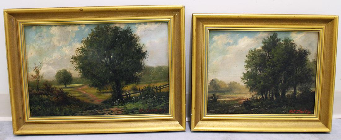 PAIR OF LANDSCAPE PAINTINGS (1 of 4)