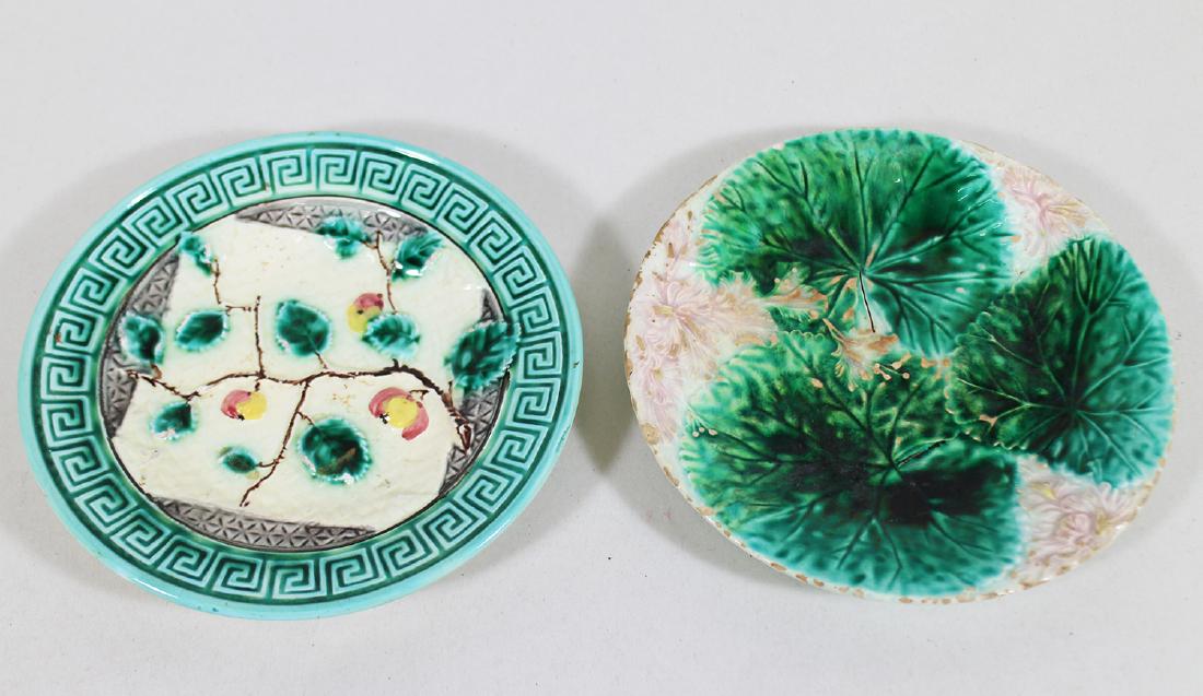 (2) 19th CENTURY MAJOLICA PLATES (1 of 2)