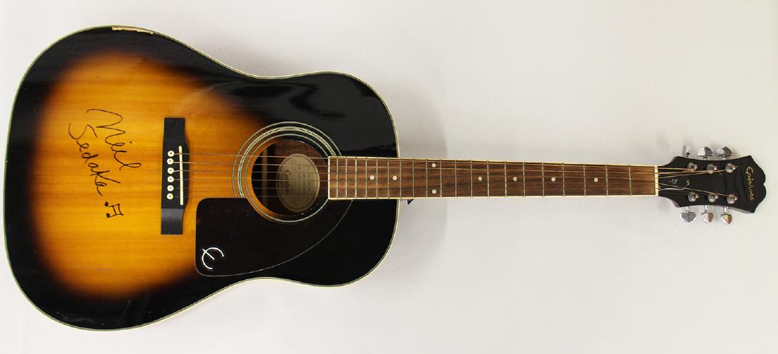 NEIL SADAKA AUTOGRAPHED ACOUSTIC GUITAR (1 of 3)