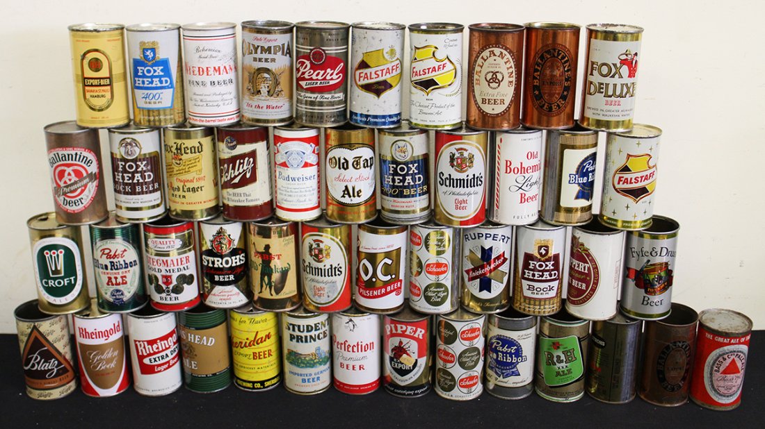 (47) VINTAGE FLAT TOP BEER CANS (1 of 4)