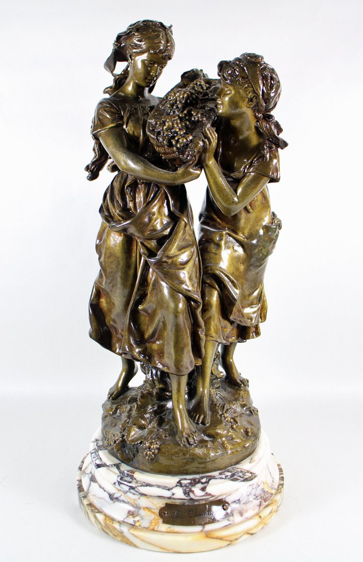 BRONZE SCULPTURE AFTER MOREAU "LES VENDENGES" (1 of 5)