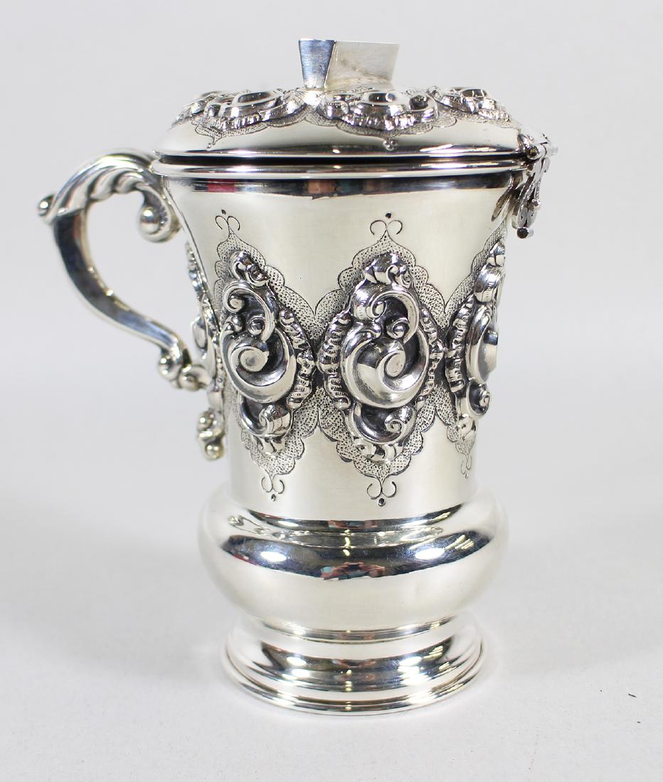 STERLING TZEDAKAH JUSTICE CHARITY TANKARD BOX (1 of 5)