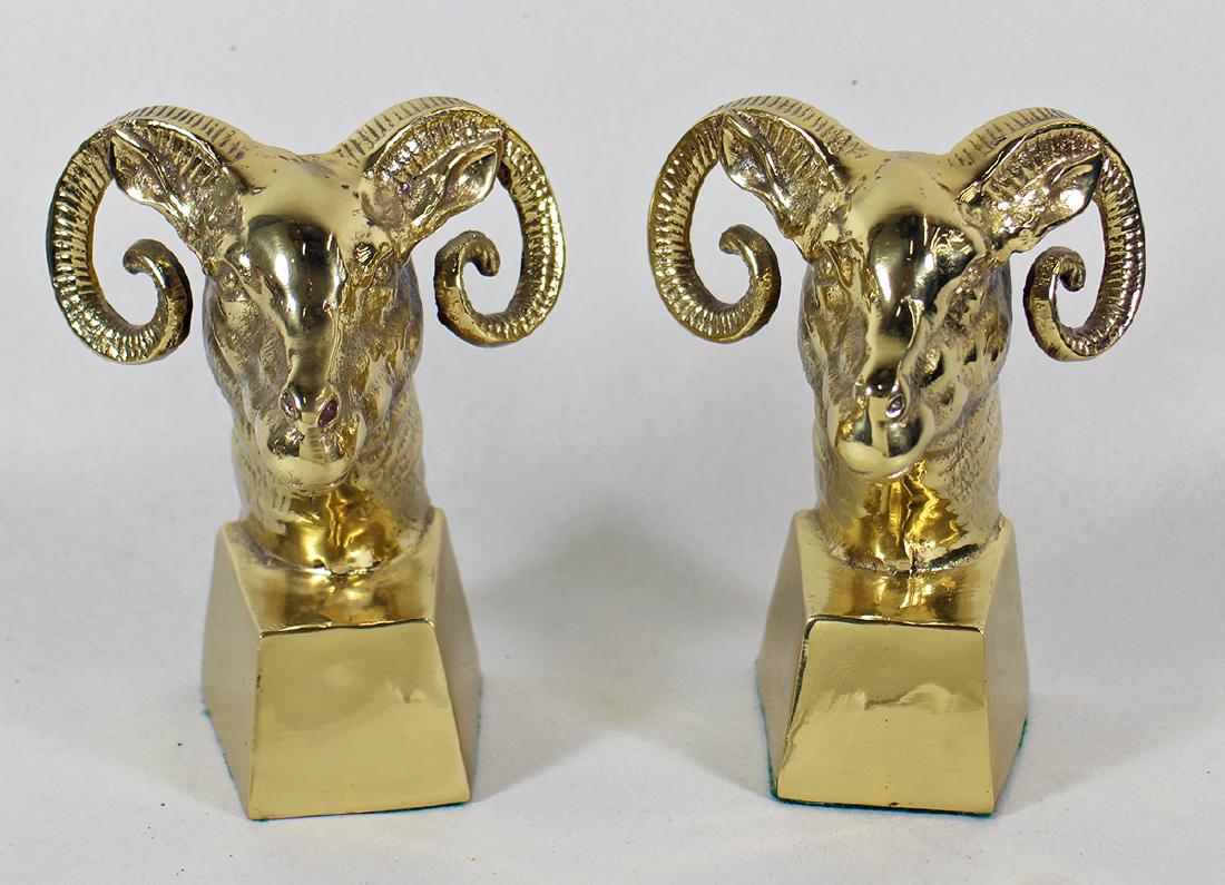 RAM HEAD BOOKENDS (1 of 2)