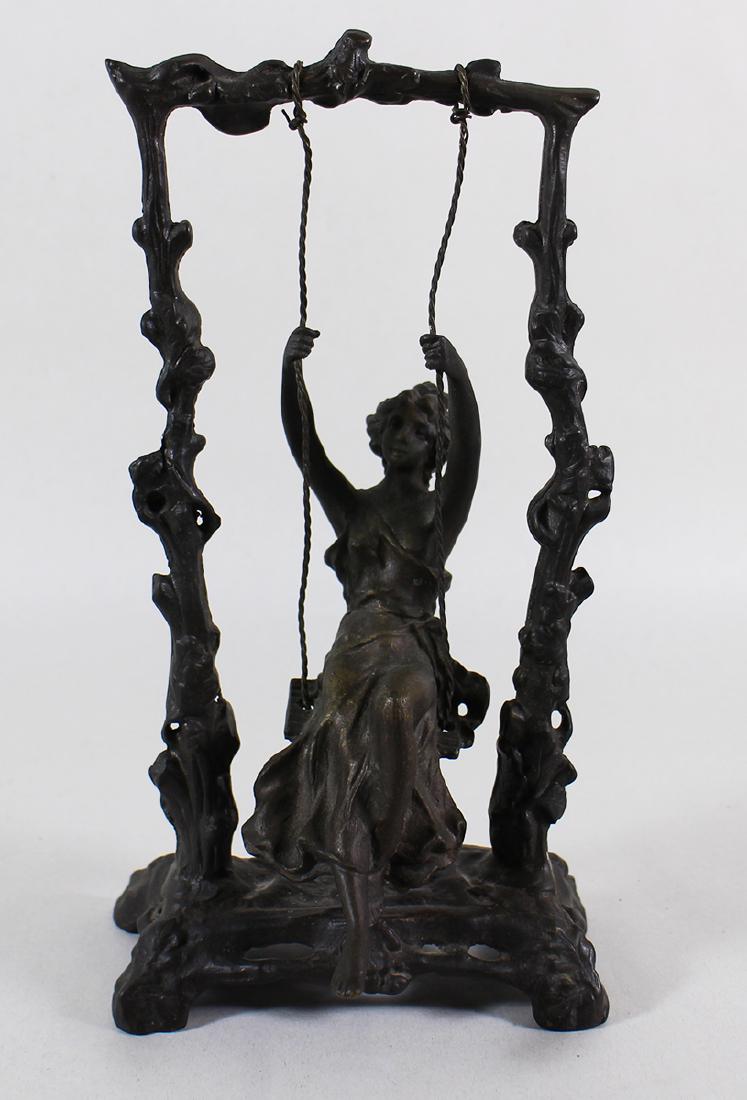 AFTER AUGUSTE MOREAU ART NOUVEAU BRONZE SCULPTURE (1 of 4)