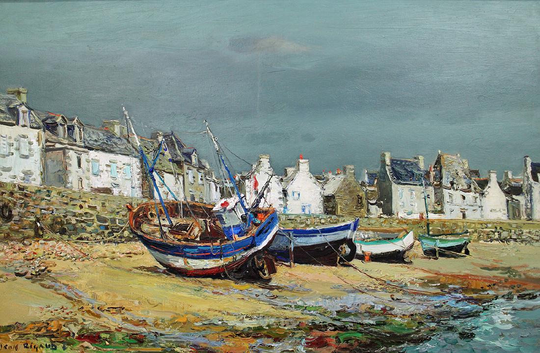 JEAN RIGAUD "ILE DE SEIN" PAINTING (1 of 5)