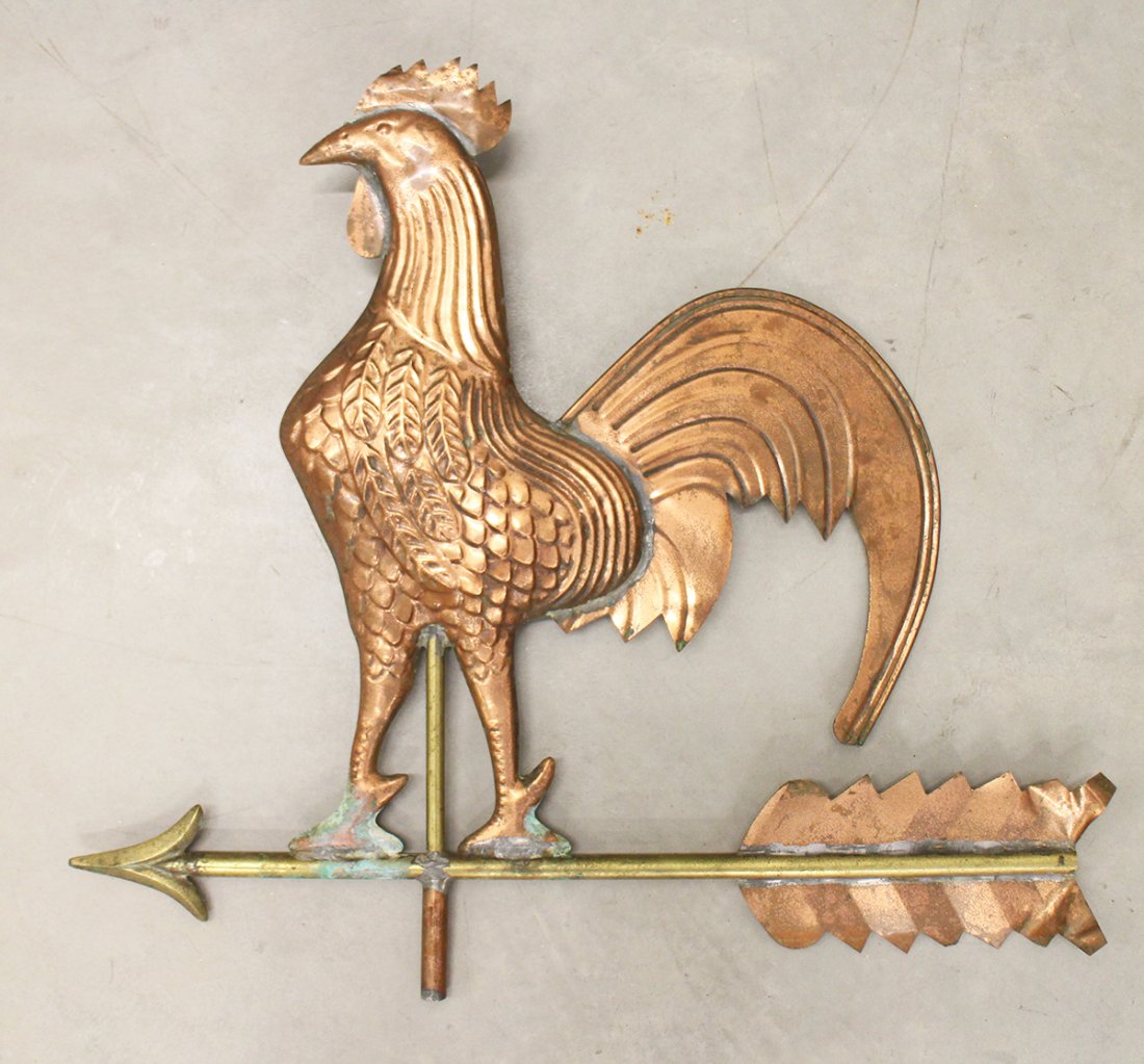 COPPER ROOSTER WEATHERVANE (1 of 2)