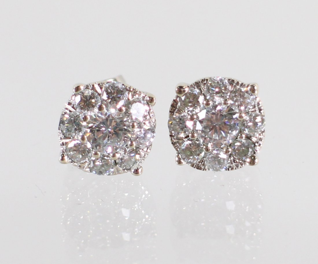 14KT DIAMOND EARRINGS (1 of 4)