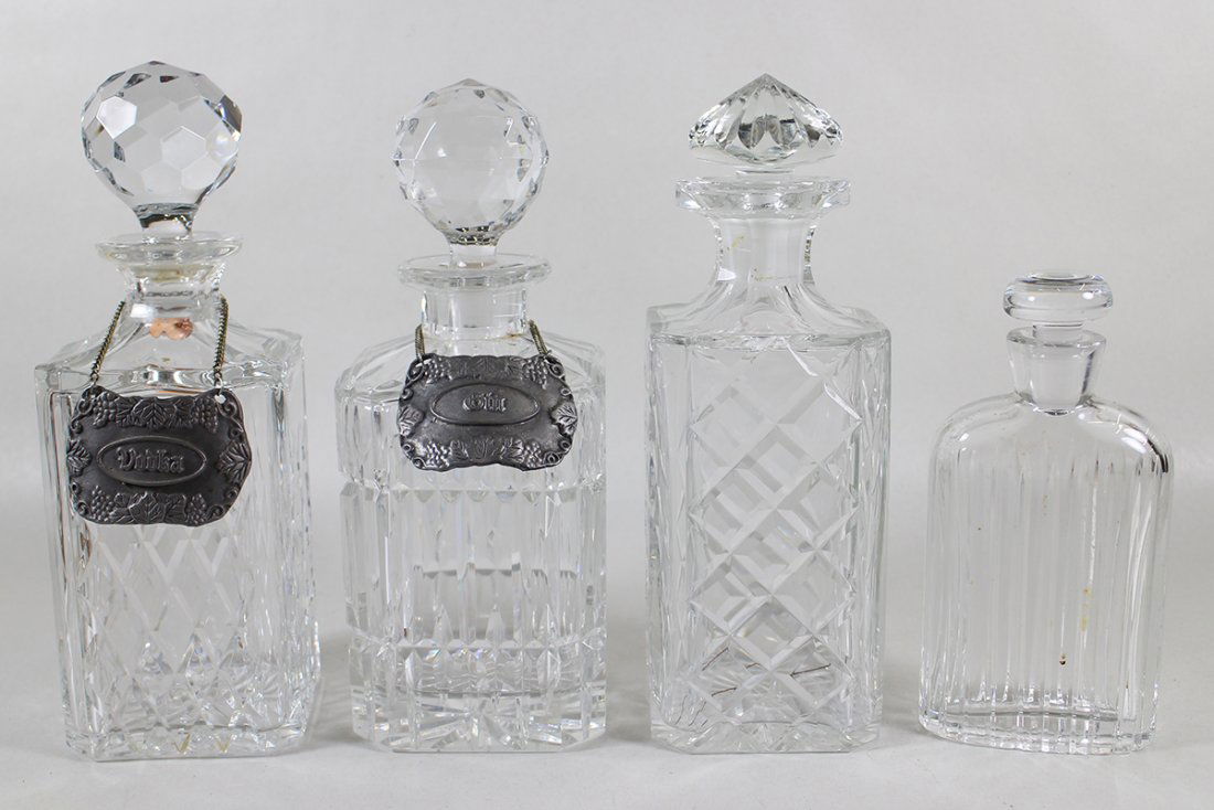 (4) CRYSTAL DECANTERS (1 of 1)