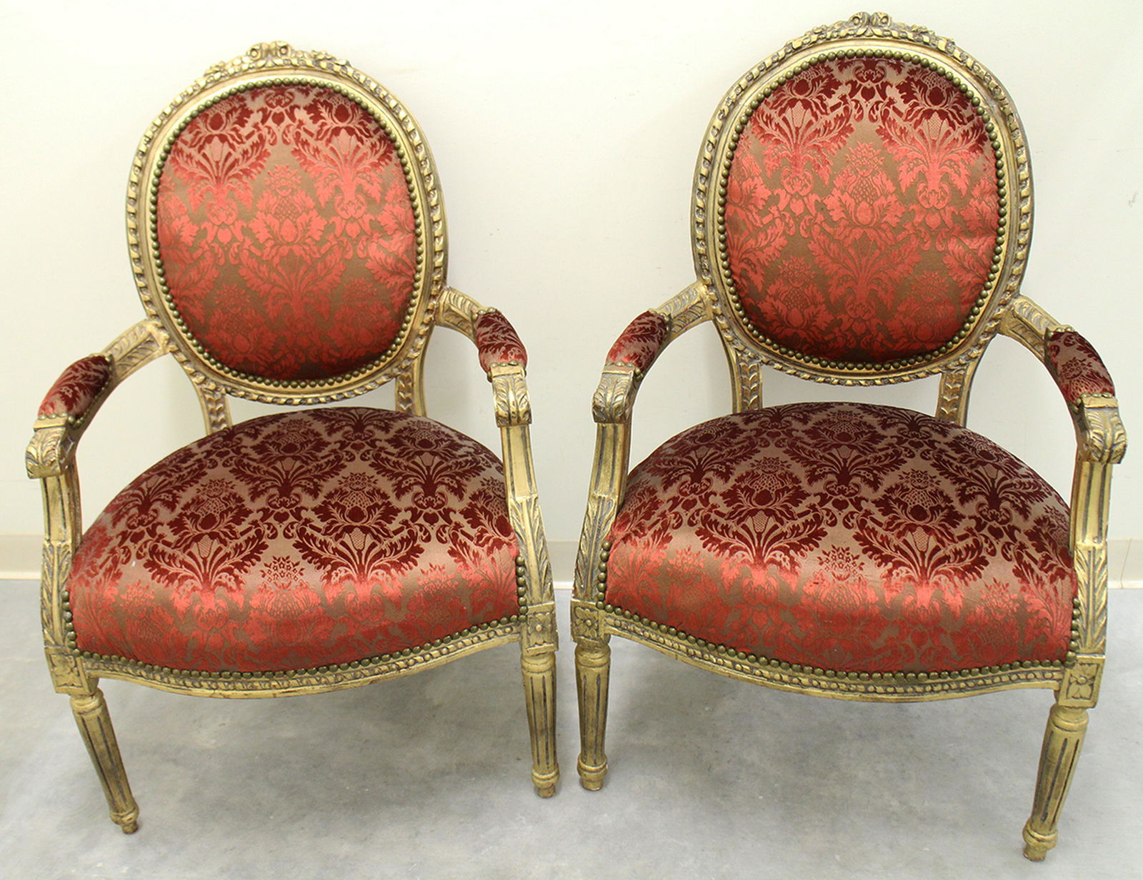 (2) LOUIS XVI STYLE ARMCHAIRS (1 of 5)