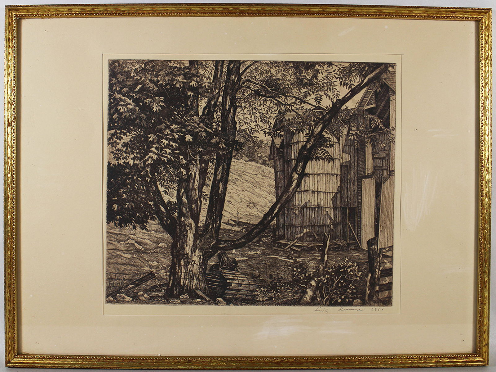 LUIGI LUCIONI "THE BIG SHADOW" SIGNED ETCHING (1 of 3)