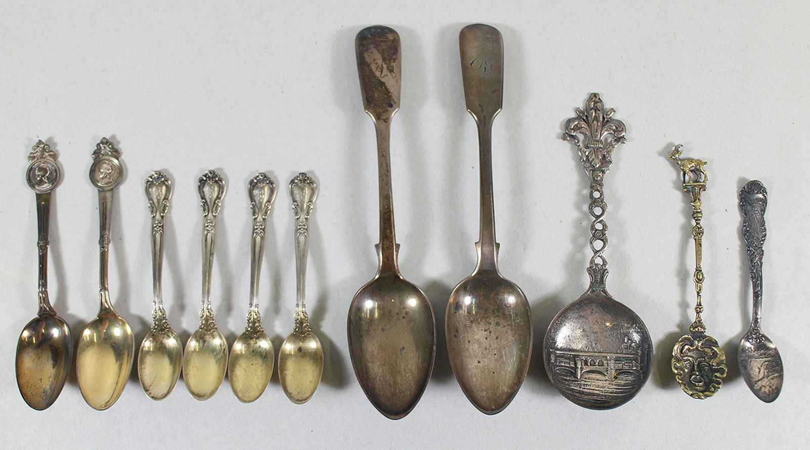 ANTIQUE STERLING SILVER SPOONS (1 of 3)