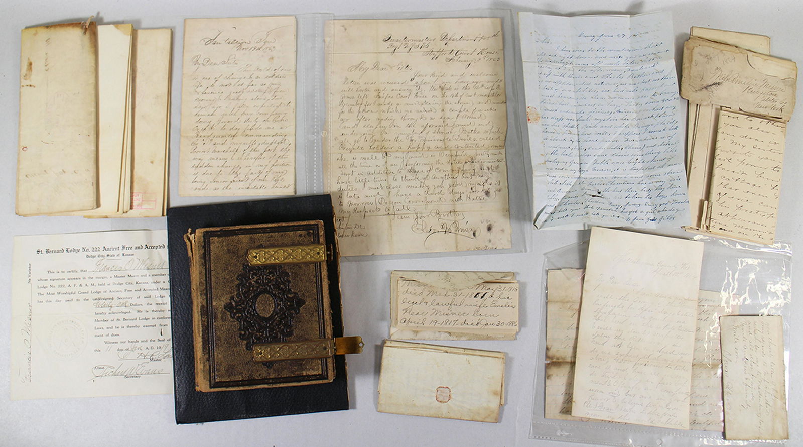 CIVIL WAR LETTERS FROM ELSON MISNER & MORE (1 of 6)