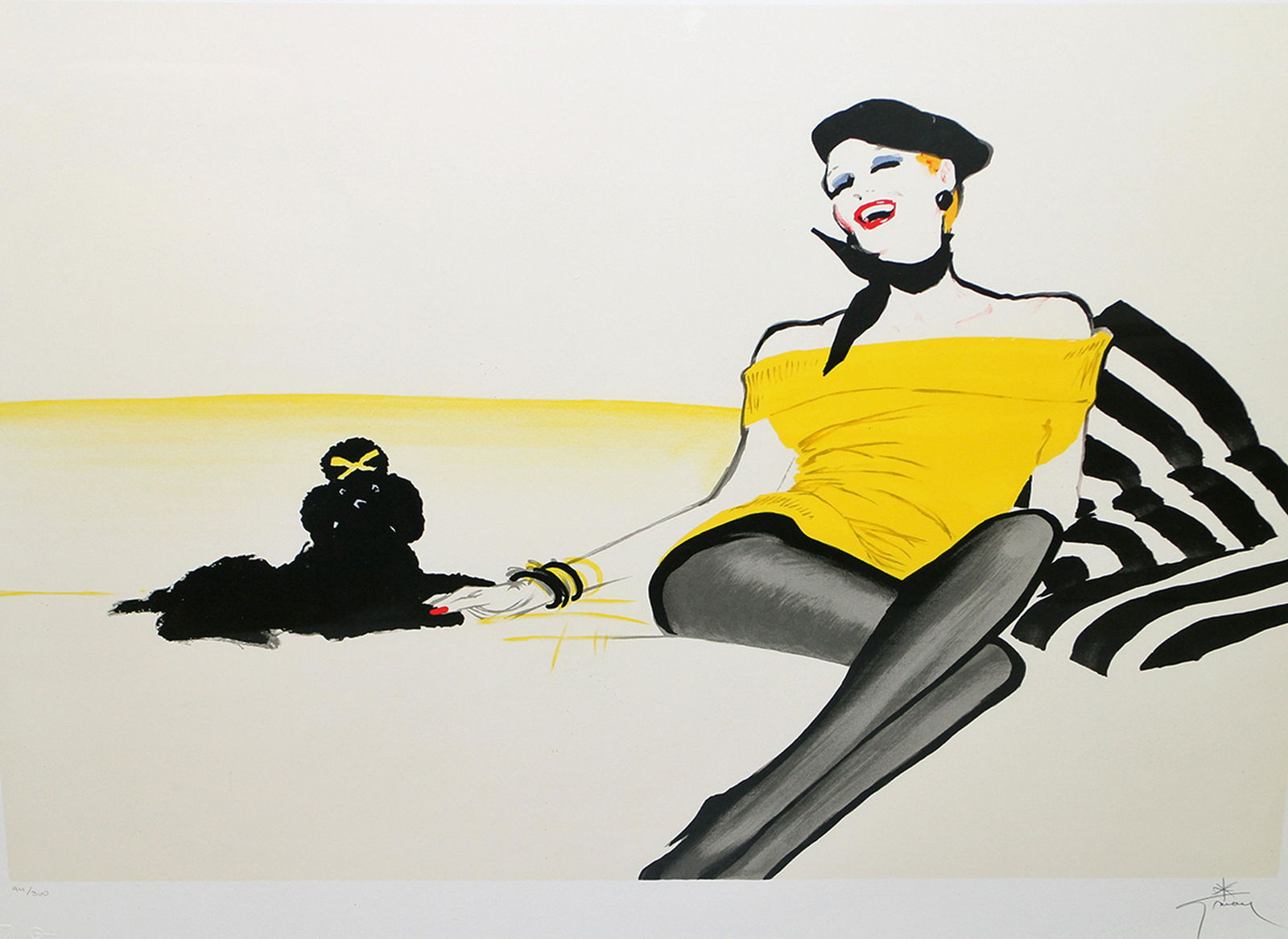 RENE GRUAU "FIFI" LITHOGRAPH (1 of 4)