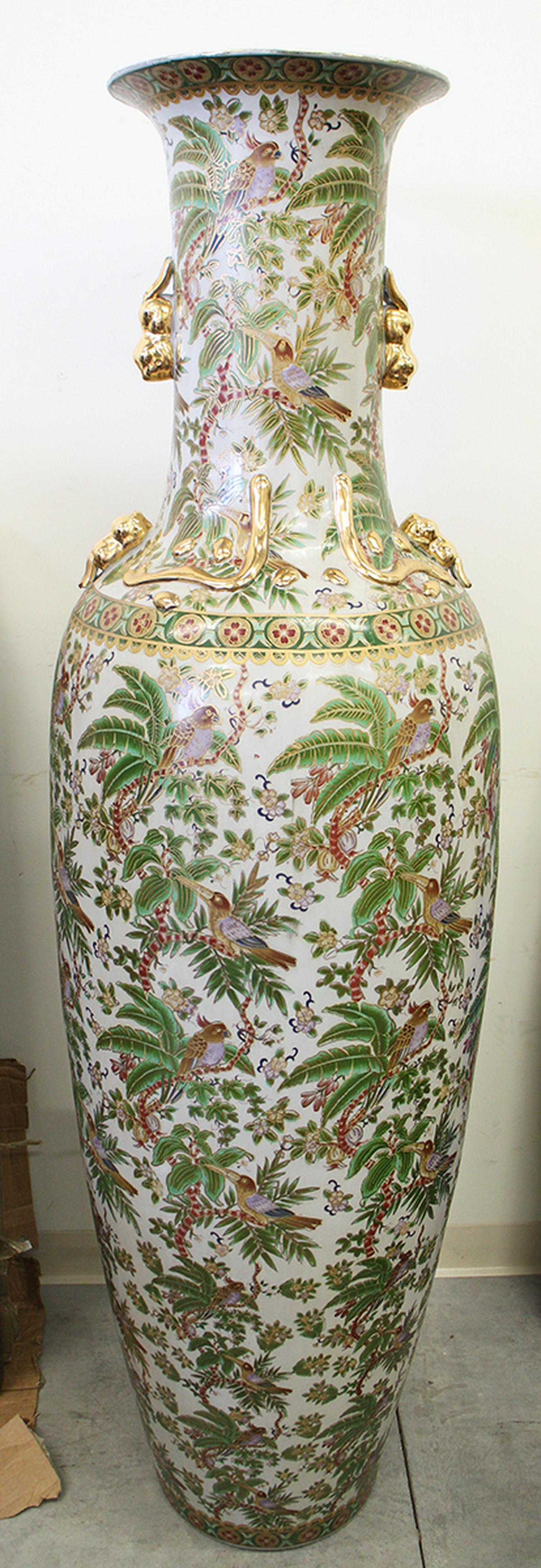 6' TALL CHINESE PALACE SIZE VASE (1 of 3)
