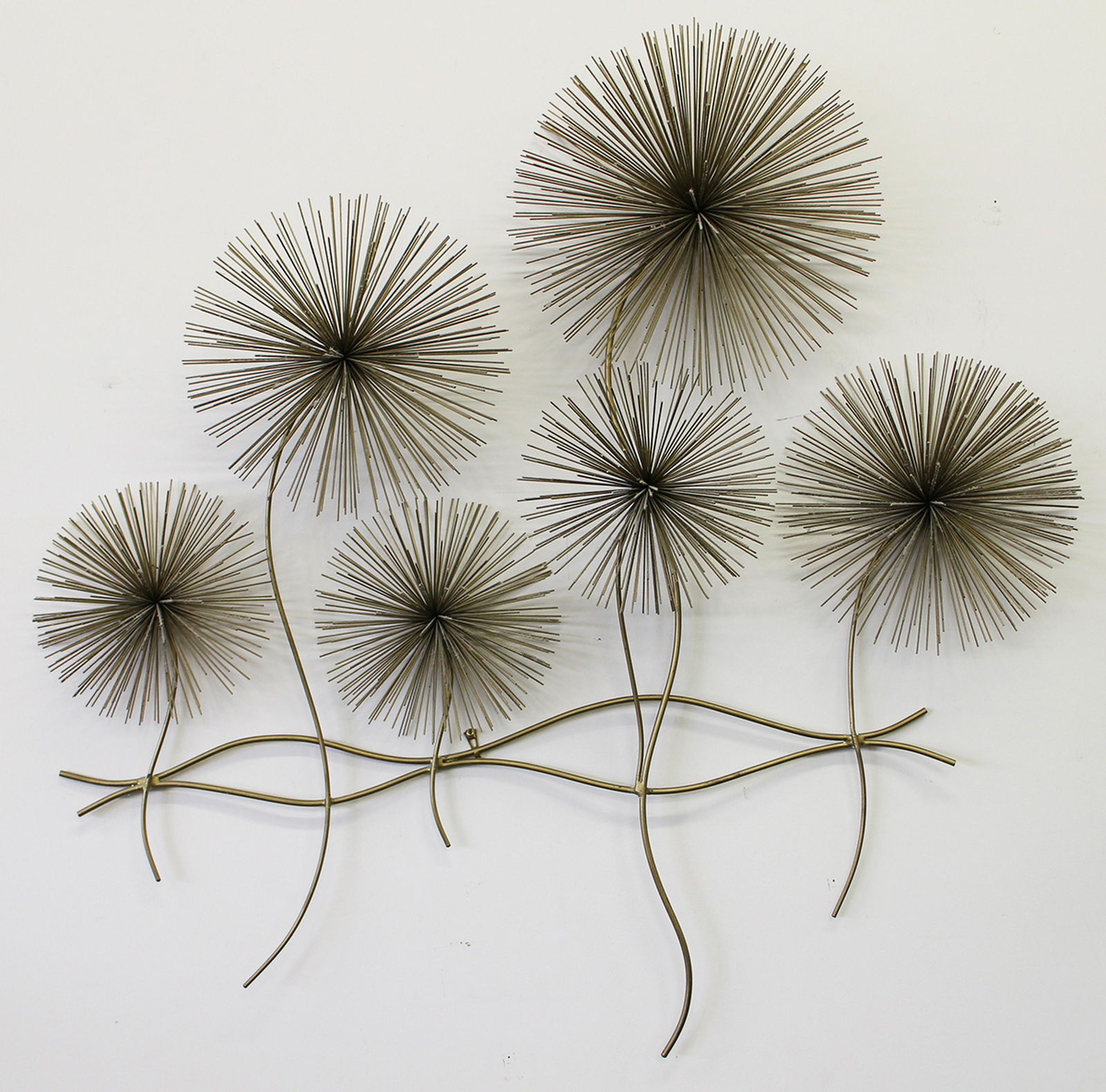 MID CENTURY DANDELION WALL SCULPTURE (1 of 2)