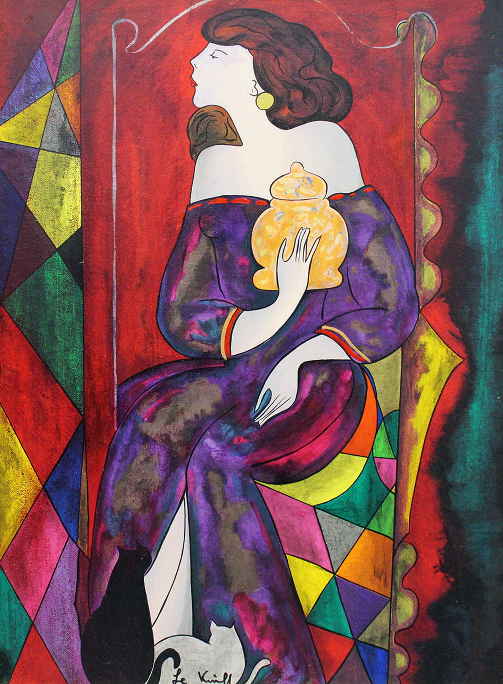 LINDA LE KINFF "LA VASE GIEN" SERIGRAPH (1 of 3)