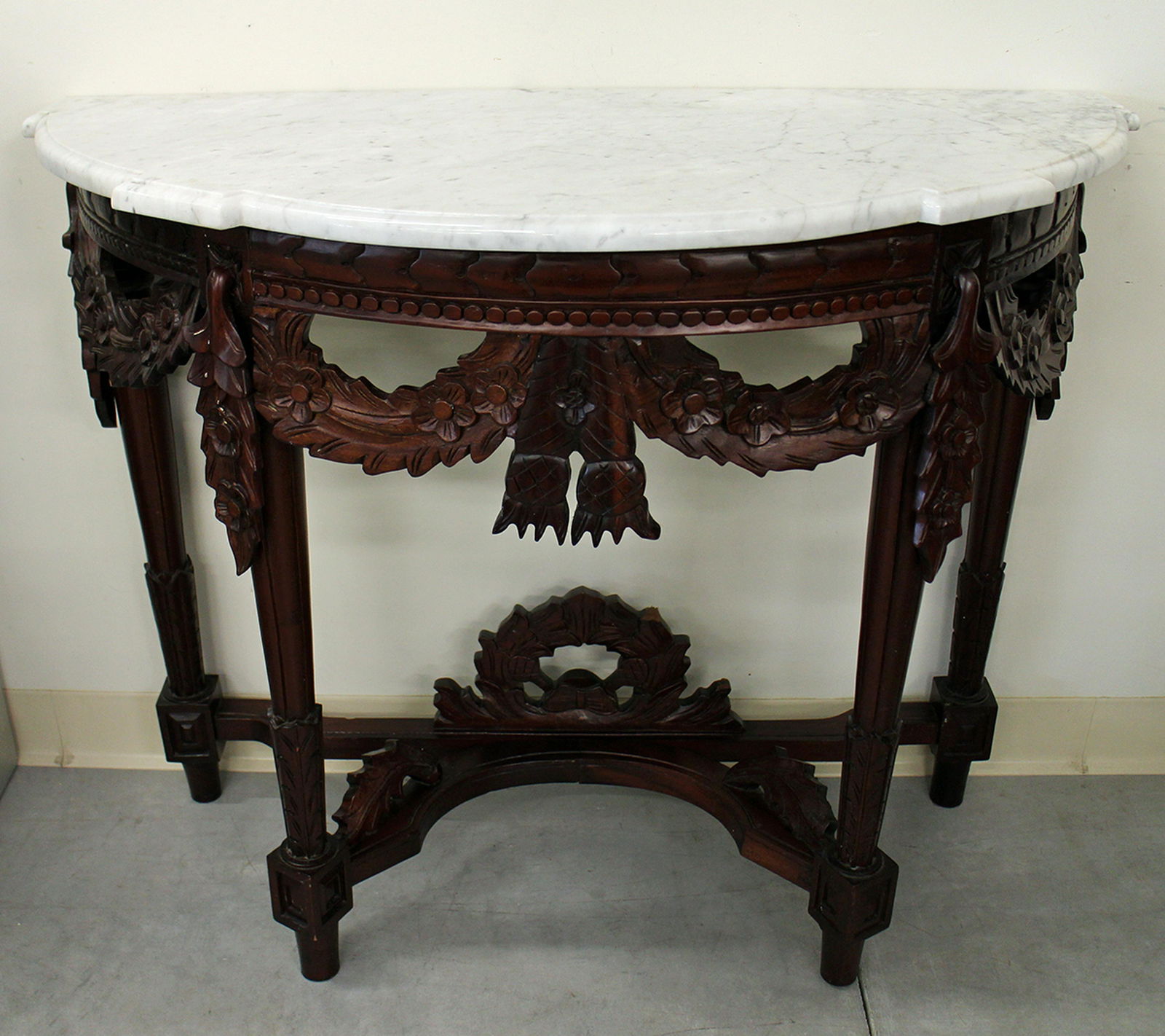 MARBLE TOP CONSOLE TABLE (1 of 3)