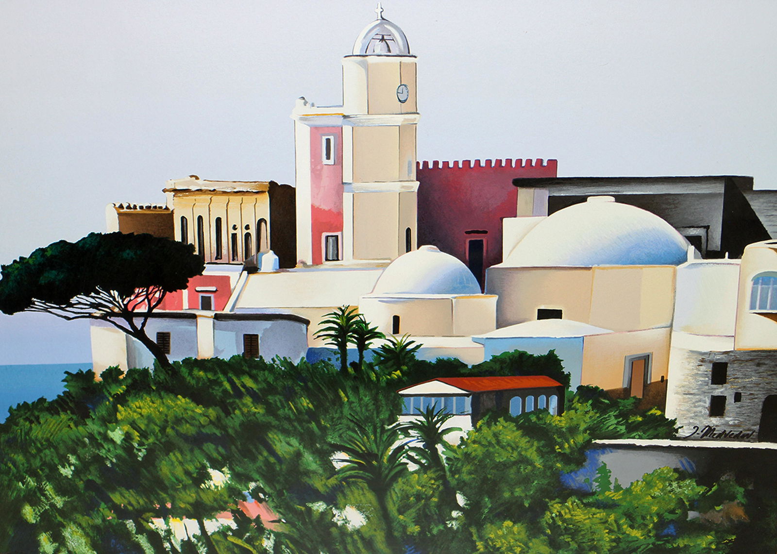 IGOR MEDVEDEV "ISLAND OF ISCHIA" SERIGRAPH (1 of 4)