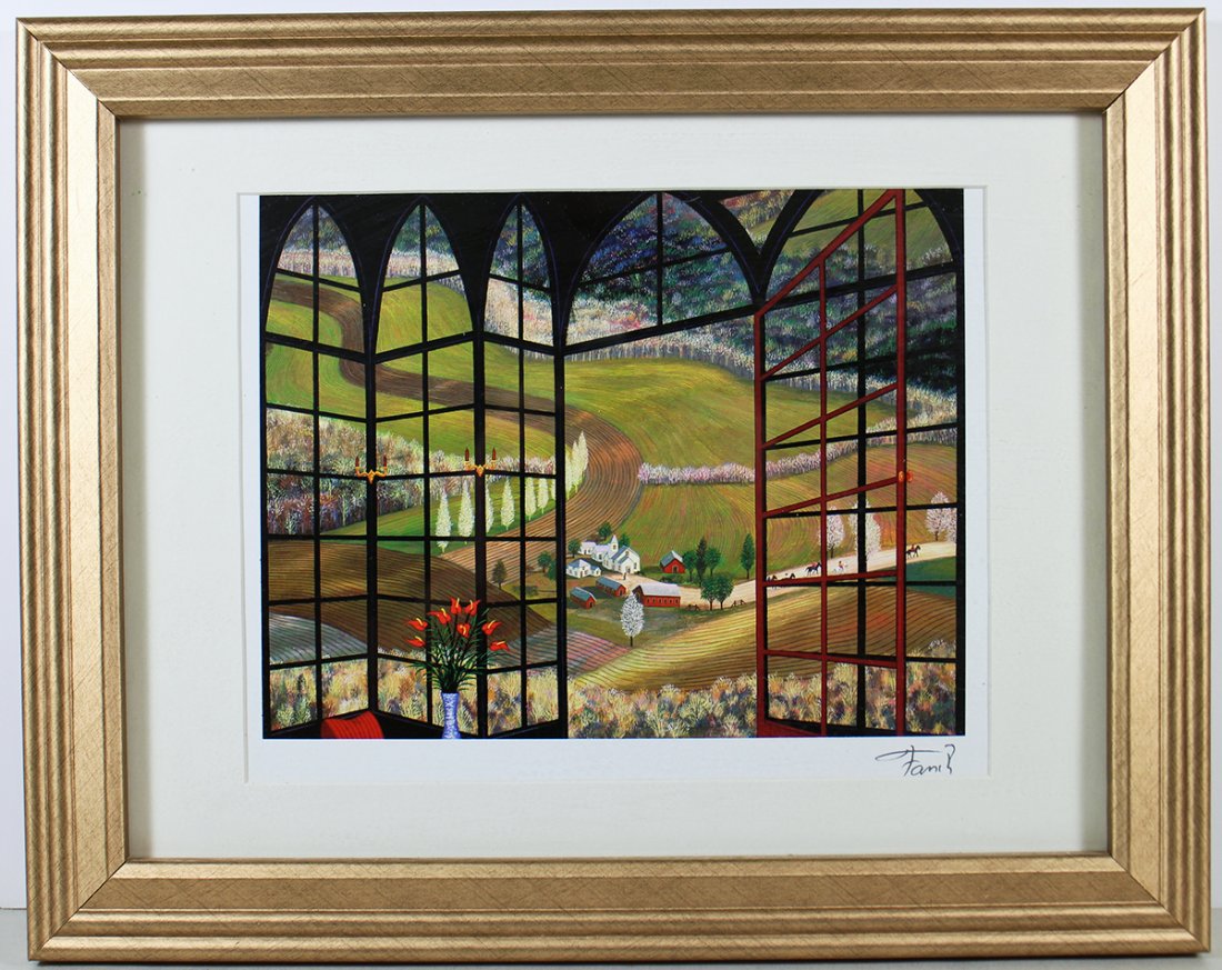 FANCH LEDAN "ROLLING FIELDS" LITHOGRAPH (1 of 3)