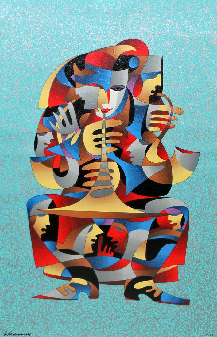 ANATOLE KRASNYANSKY "BRASS TRIO" SERIGRAPH (1 of 4)