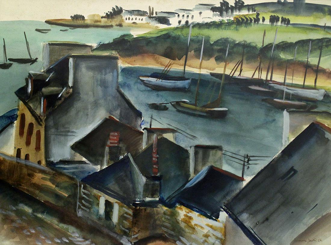 RUDOLF JACOBI WATERCOLOR PAINTING (1 of 4)