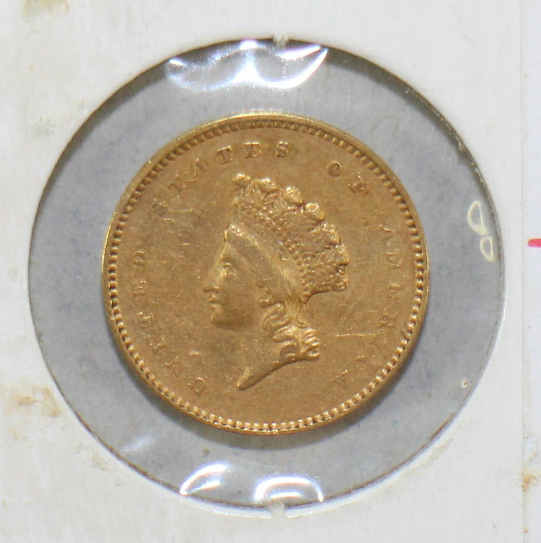 1854 GOLD $1 PRINCESS HEAD COIN (1 of 3)
