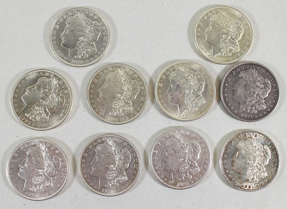 (10) MORGAN SILVER DOLLARS (1 of 2)