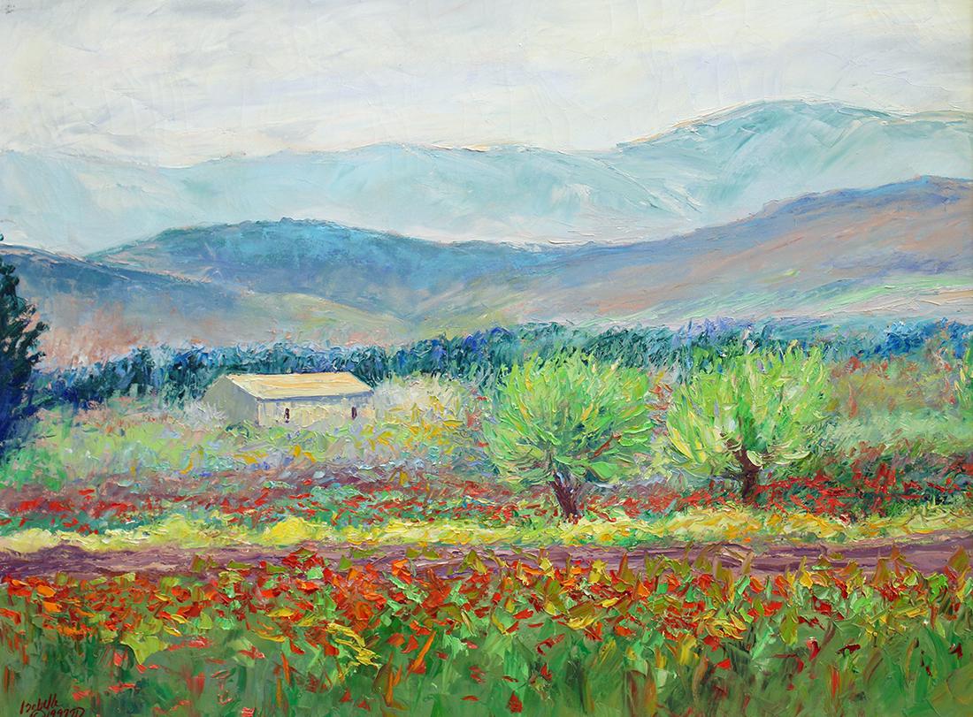 ISABELLE DAYTON "FIELD OF POPPIES" PAINTING (1 of 5)