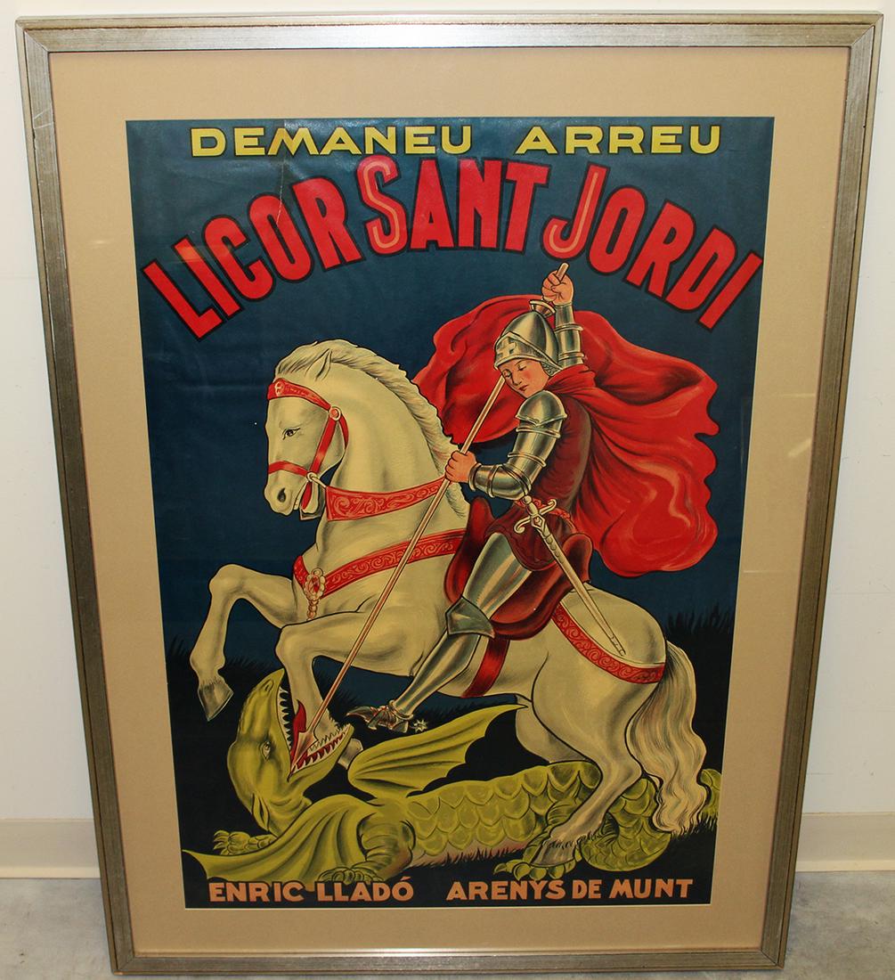 SPANISH LIQUOR ADVERTISING POSTER (1 of 5)