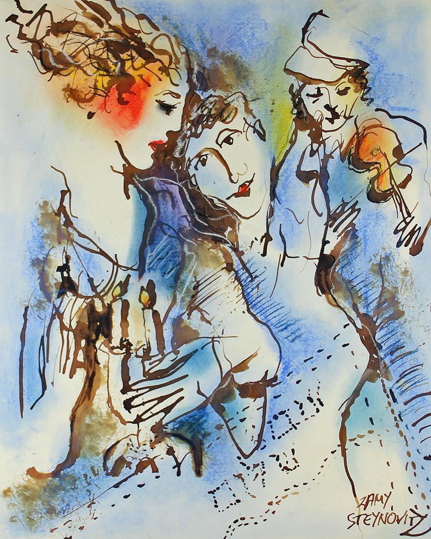 ZAMY STEYNOVITZ WATERCOLOR PAINTING (1 of 4)