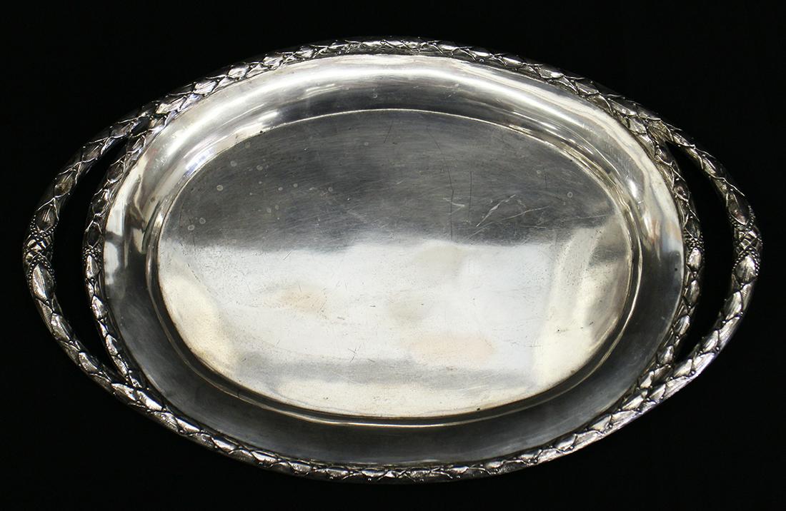 19TH CENTURY GERMAN 800 SILVER TRAY (1 of 3)