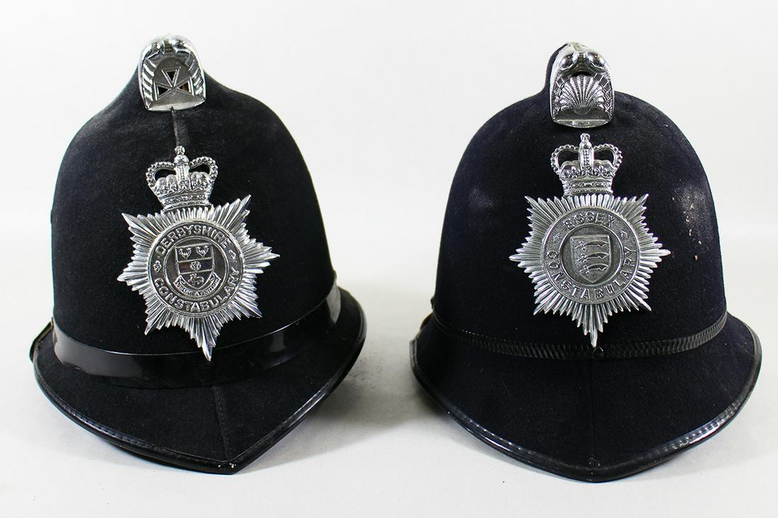 (2) BRITISH POLICE HELMETS (1 of 3)