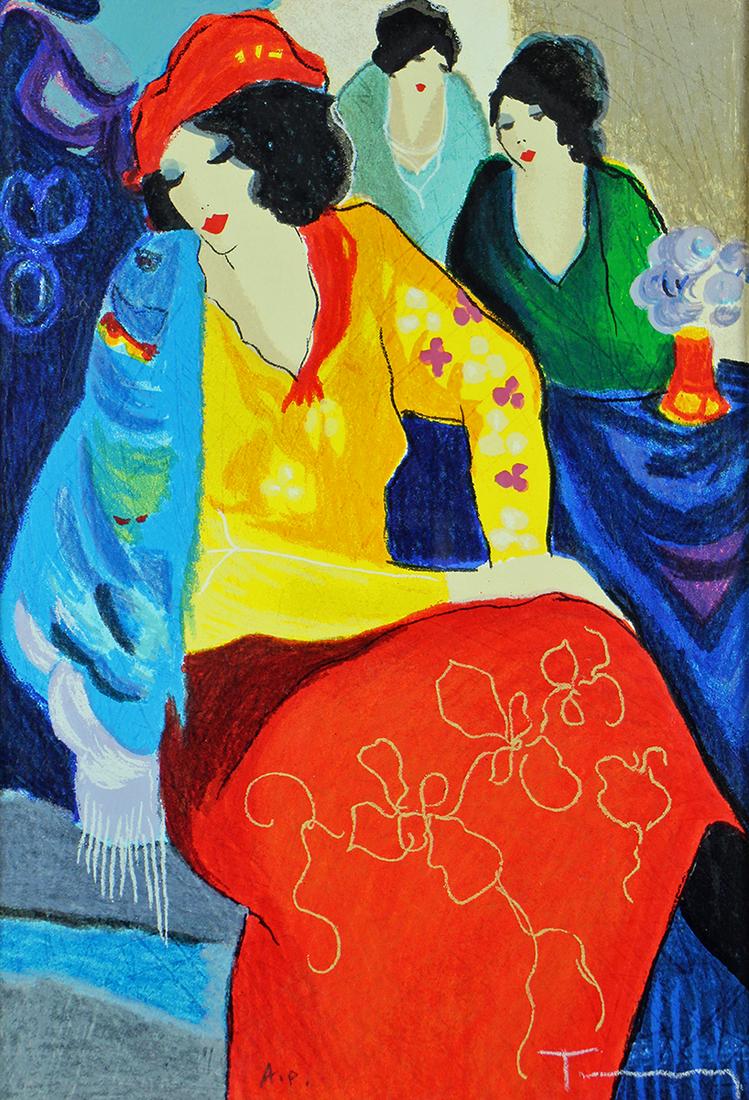 ITZCHAK TARKAY "HIGH SOCIETY" A/P SERIGRAPH (1 of 3)