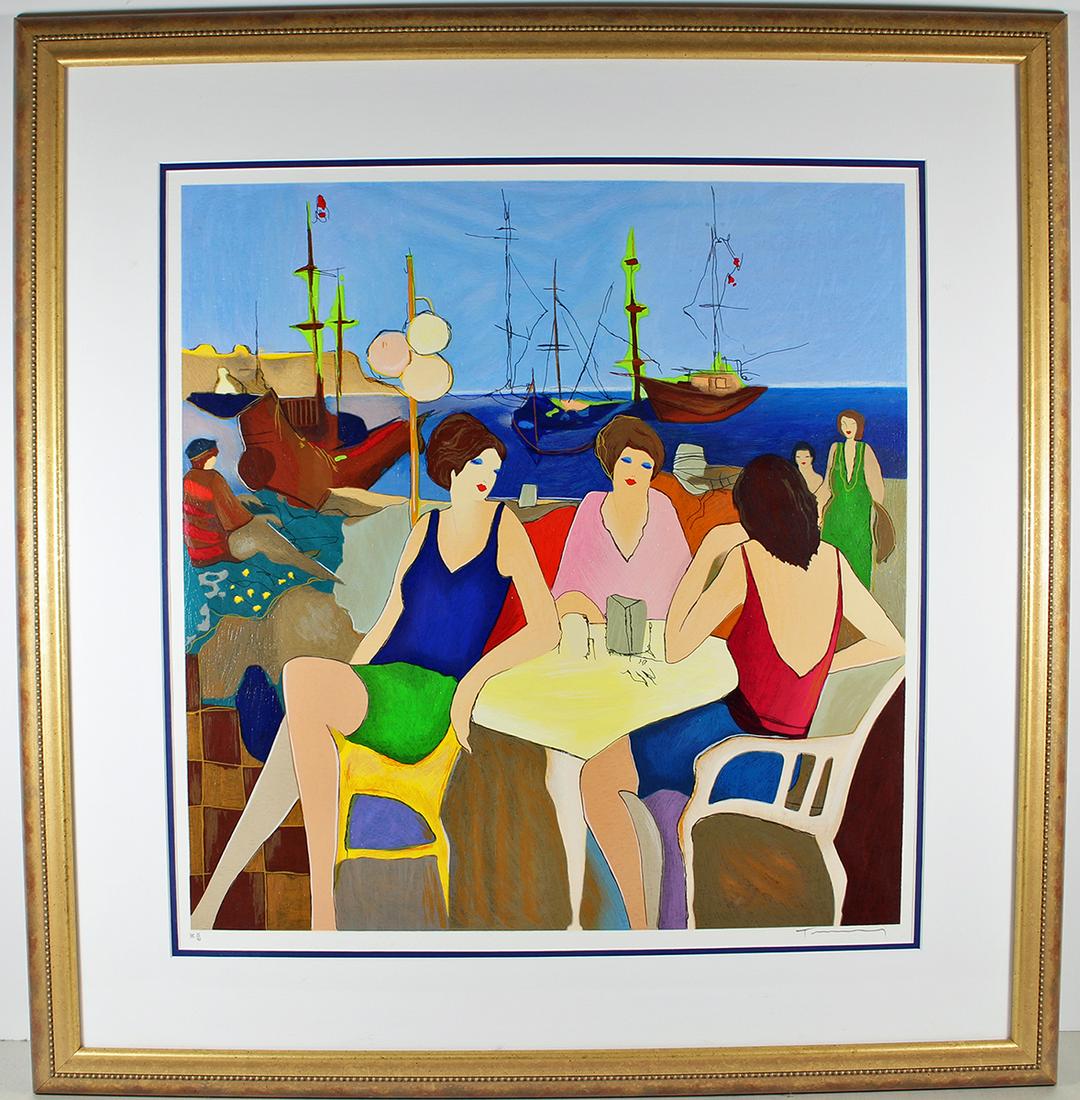 ITZCHAK TARKAY "OLD JAFFA PORT II" SERIGRAPH (1 of 4)