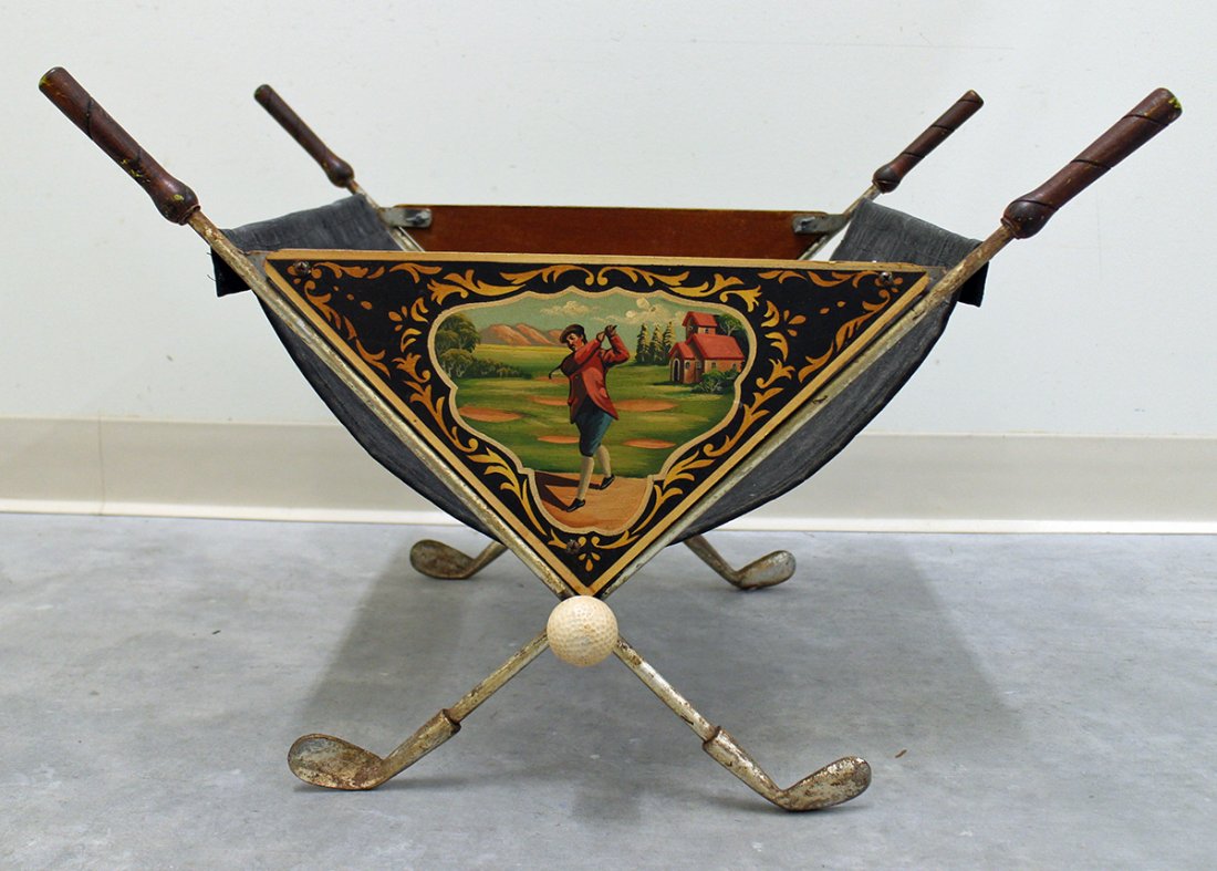 VINTAGE GOLF MAGAZINE RACK (1 of 2)