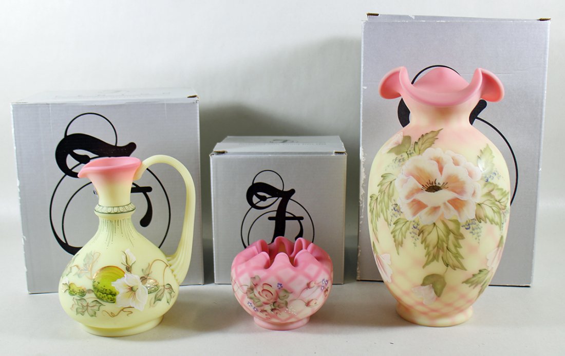 (3) FENTON BURMESE GLASS COLLECTION (1 of 3)