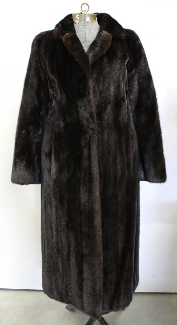 FULL LENGTH BLACK MINK COAT (1 of 2)