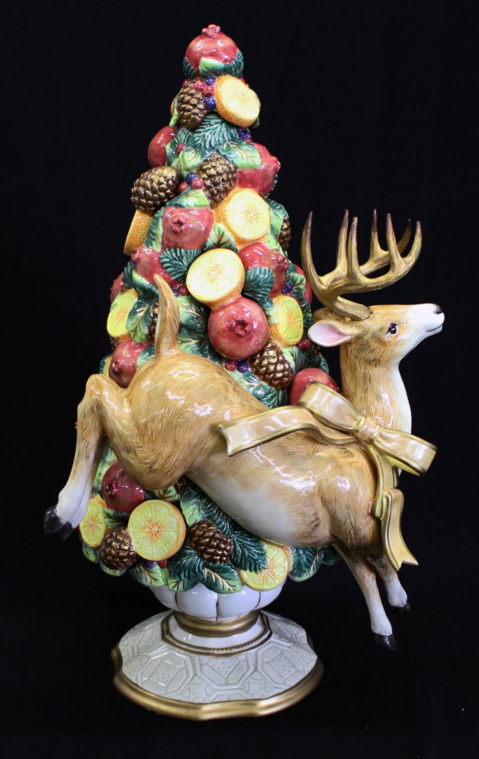 FITZ & FLOYD WINTER SPICE CANDLE HOLDER W/ BOX (1 of 3)