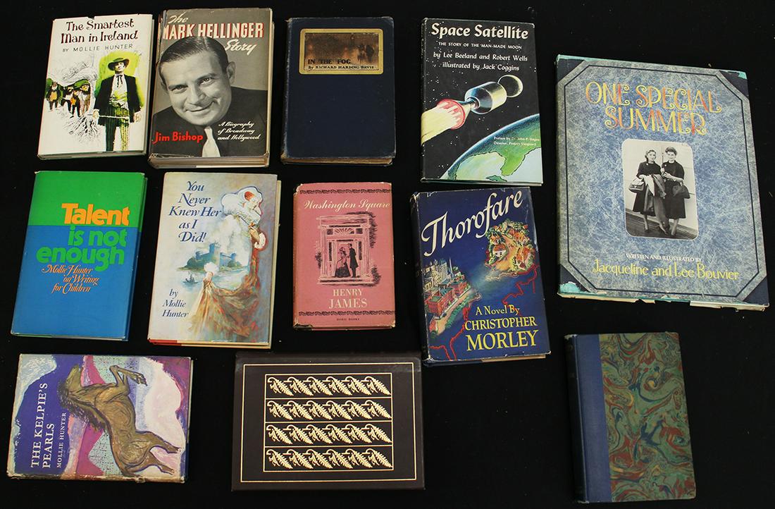 ANTIQUE & VINTAGE BOOK COLLECTION: Includes "In the Fog" by Richard Harding Davis, signed books by Mollie Hunter, Space Satellite by Lee Beeland and Robert Wells (Signed), The Wapshot Chronicle signed by John Cheever, One Special Summe