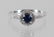 14K MONTANA BLUE SAPPHIRE & DIAMOND RING