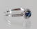 14K MONTANA BLUE SAPPHIRE & DIAMOND RING - 2