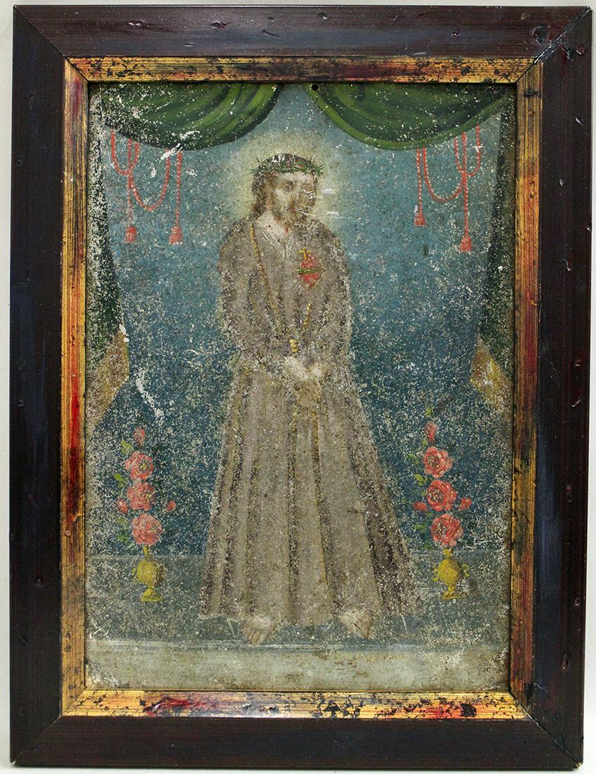 19TH CENTURY MEXICAN RETABLO PAINTING (1 of 3)