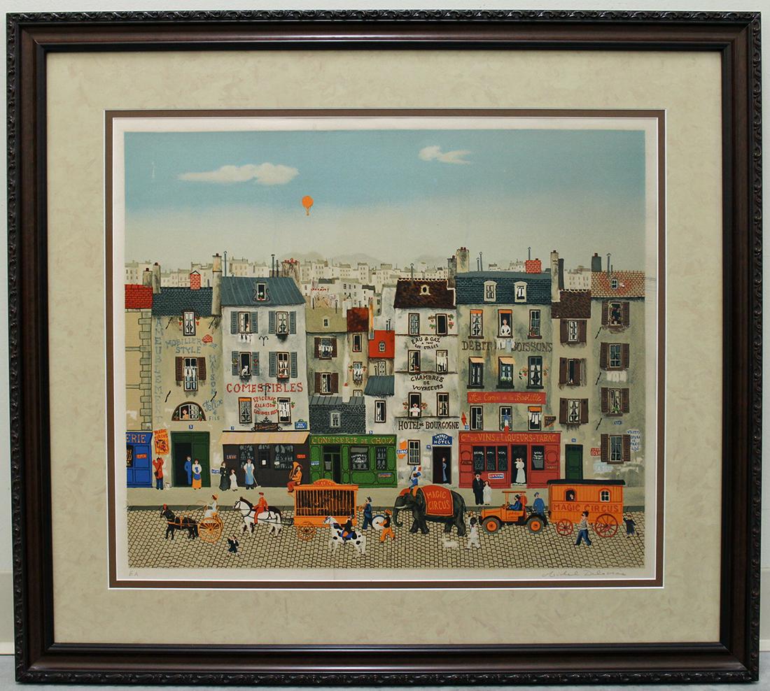 MICHEL DELACROIX CIRCUS LITHOGRAPH (1 of 4)