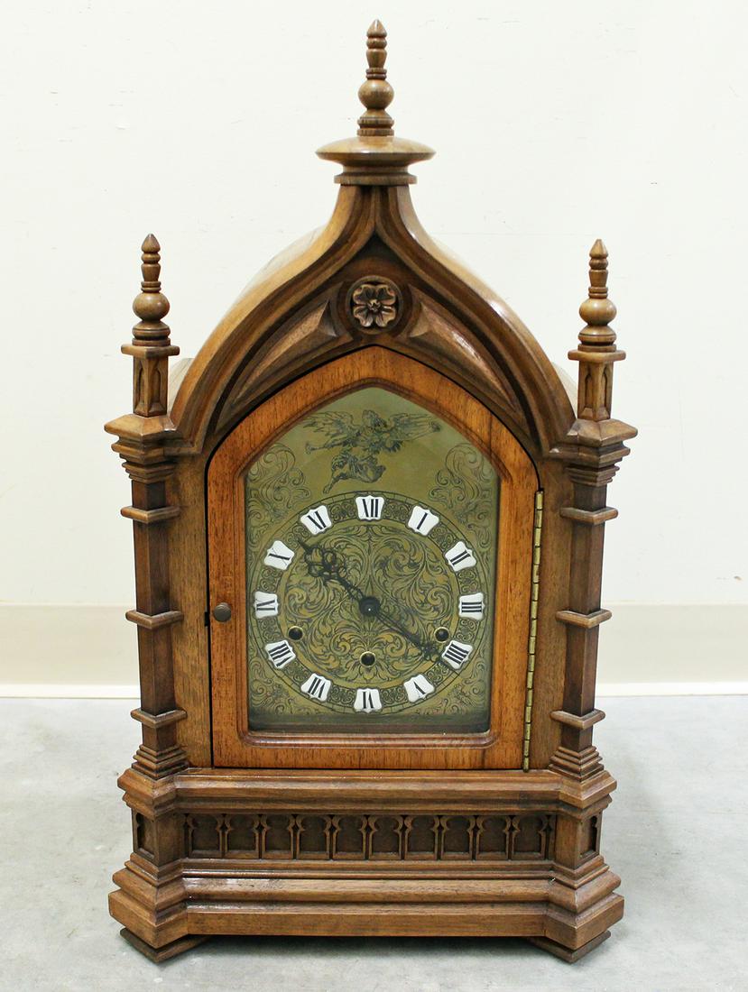 GAZO WOOD MANTLE CLOCK (1 of 8)